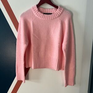 French Connection Soft Pink Crew Neck Sweater